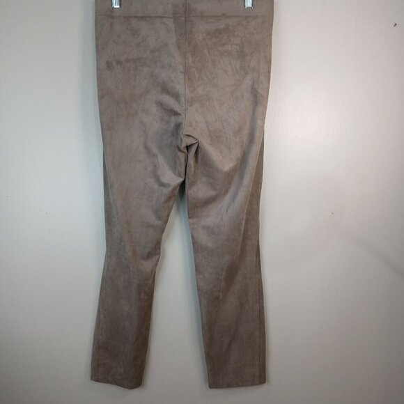 TRIBAL FLATTEN IT BRAND LEGGINGS, SOFT FAUX SUEDE, TAN, SIZE MEDIUM, WOMENS - Picture 8 of 8